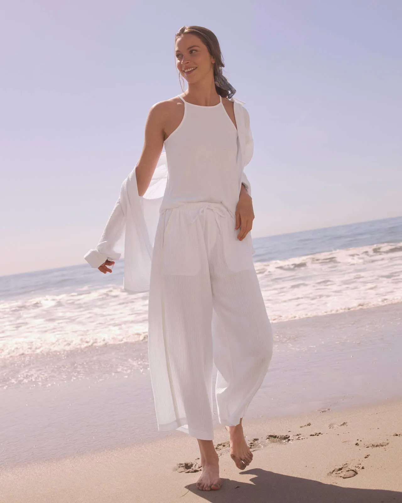 Kit Gauze Crochet Palazzo Pant sold by Splendid