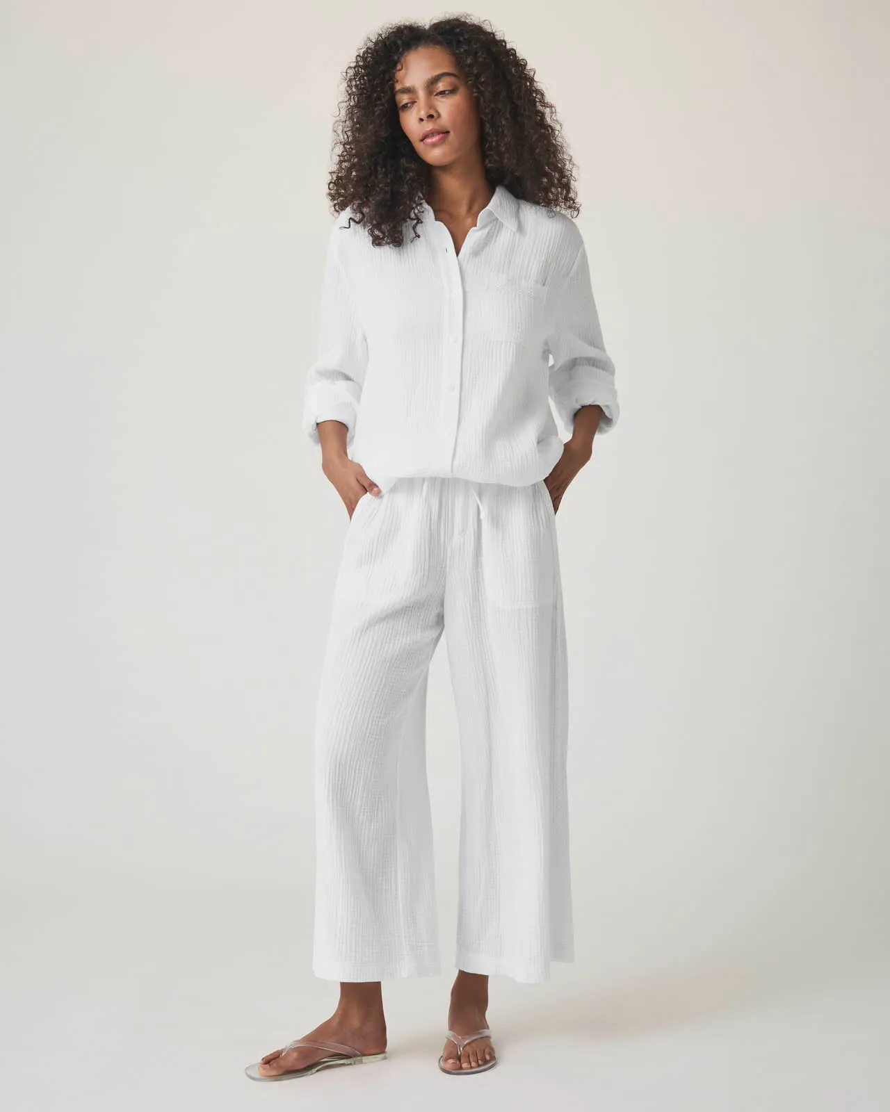 Kit Gauze Crochet Palazzo Pant sold by Splendid product image thumbnail 5