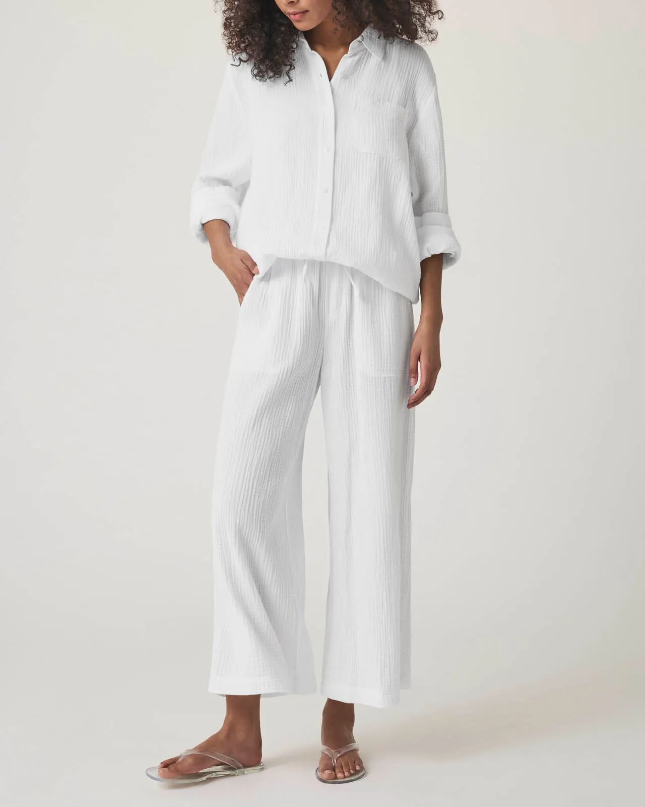 Kit Gauze Crochet Palazzo Pant sold by Splendid product image thumbnail 2