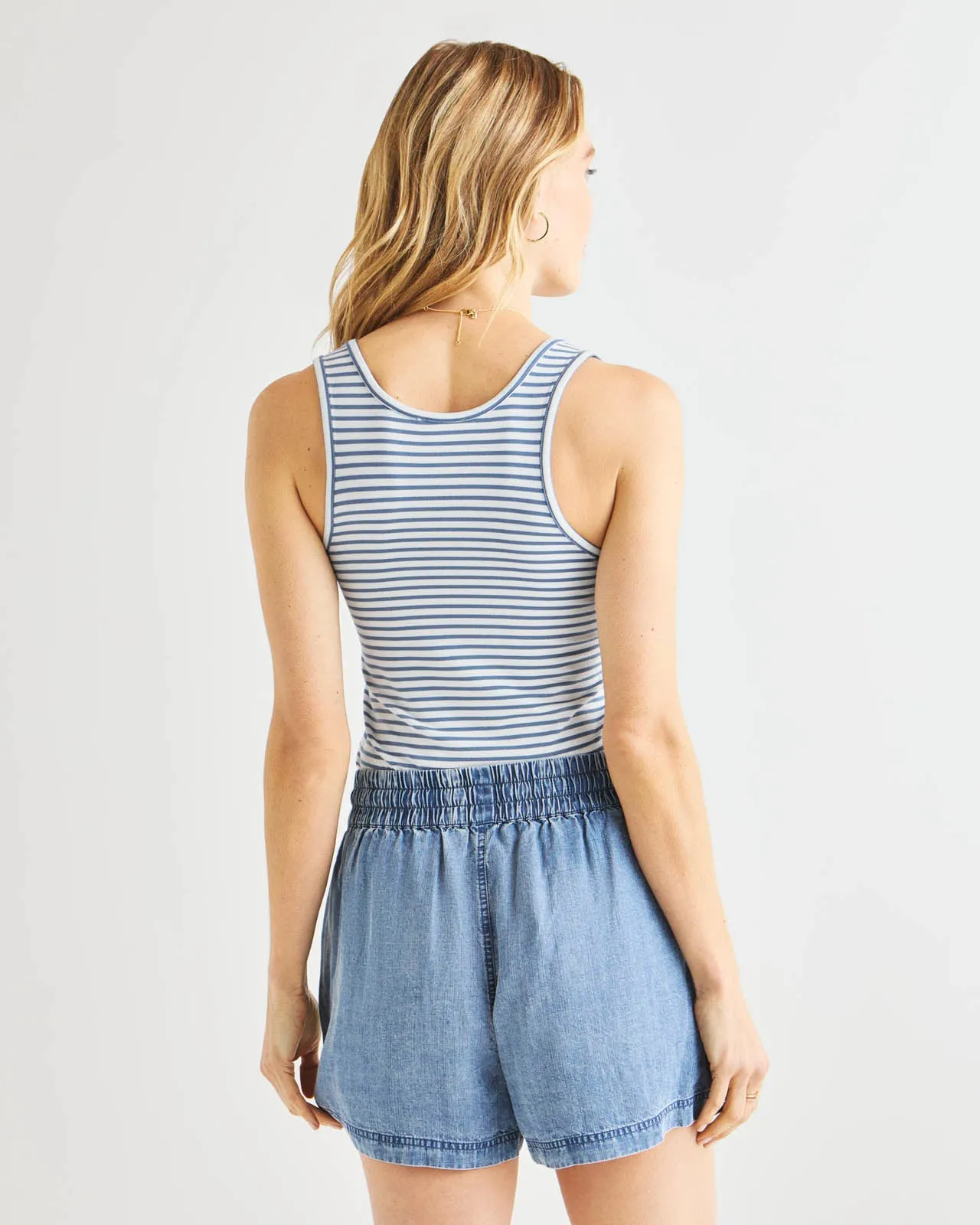 Lulu Stripe Crew Neck Tank sold by Splendid product image thumbnail 4