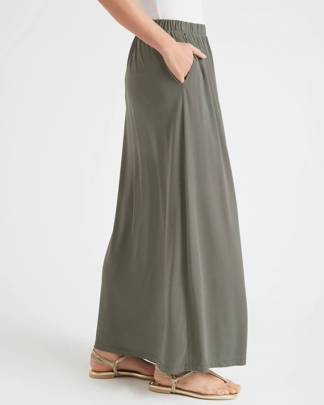 Arlo Sandwash Jersey Maxi Skirt sold by Splendid product image thumbnail 3