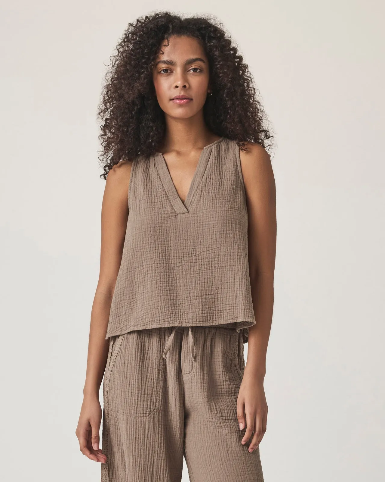 Kit Gauze V-Neck Tank sold by Splendid product image thumbnail 2