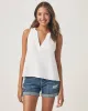 Kit Gauze V-Neck Tank sold by Splendid