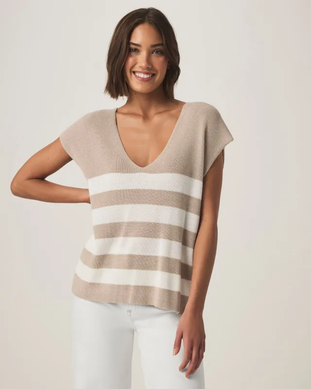 Octavia Block Stripe Sweater sold by Splendid