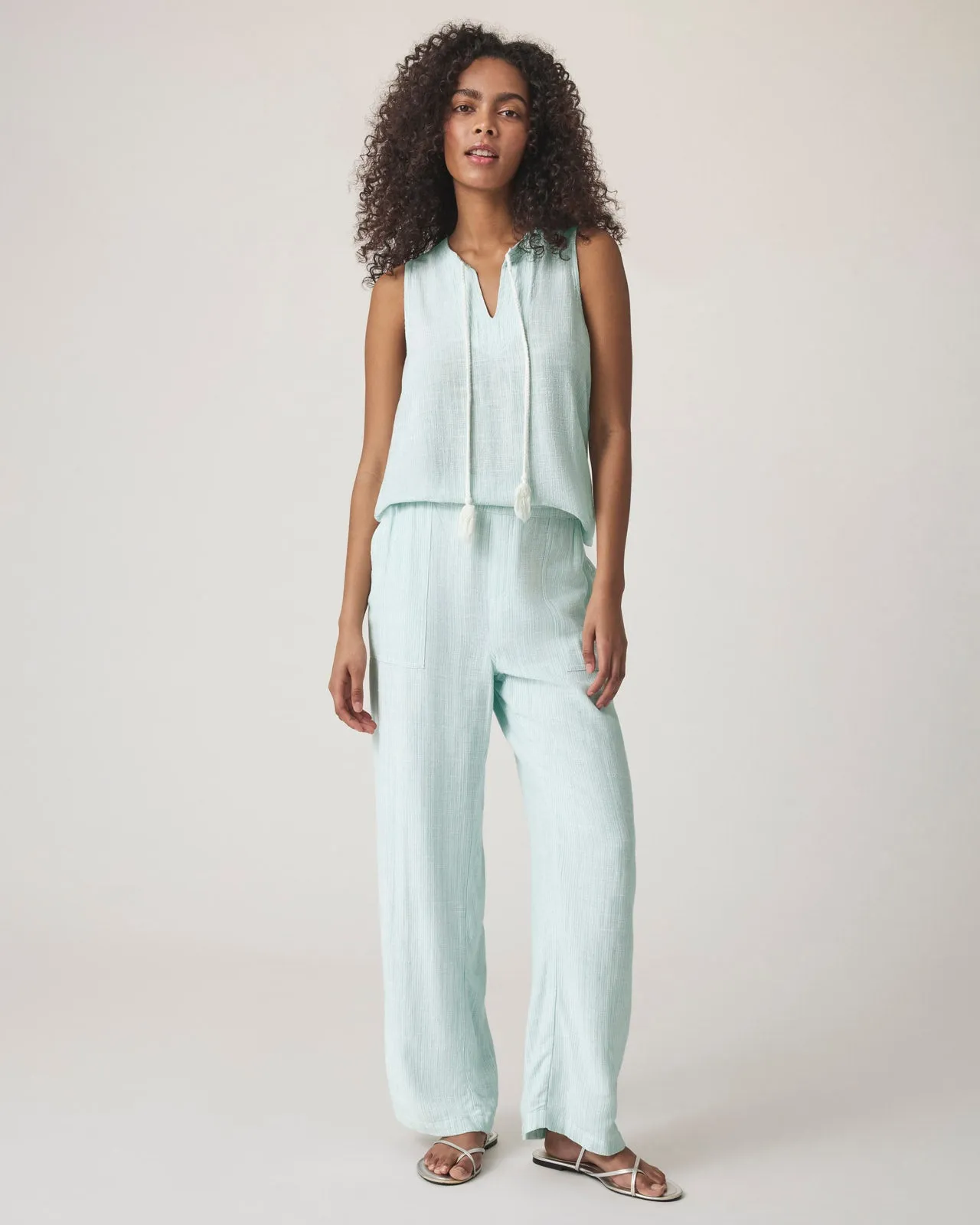 Layla Linen Blend Stripe Tank sold by Splendid product image thumbnail 2