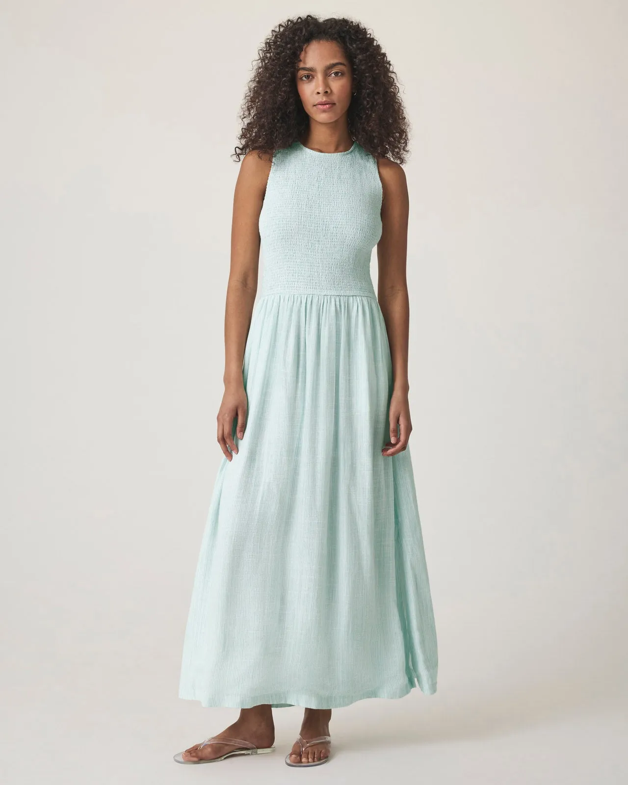 Malibu Stripe Smocked Dress sold by Splendid