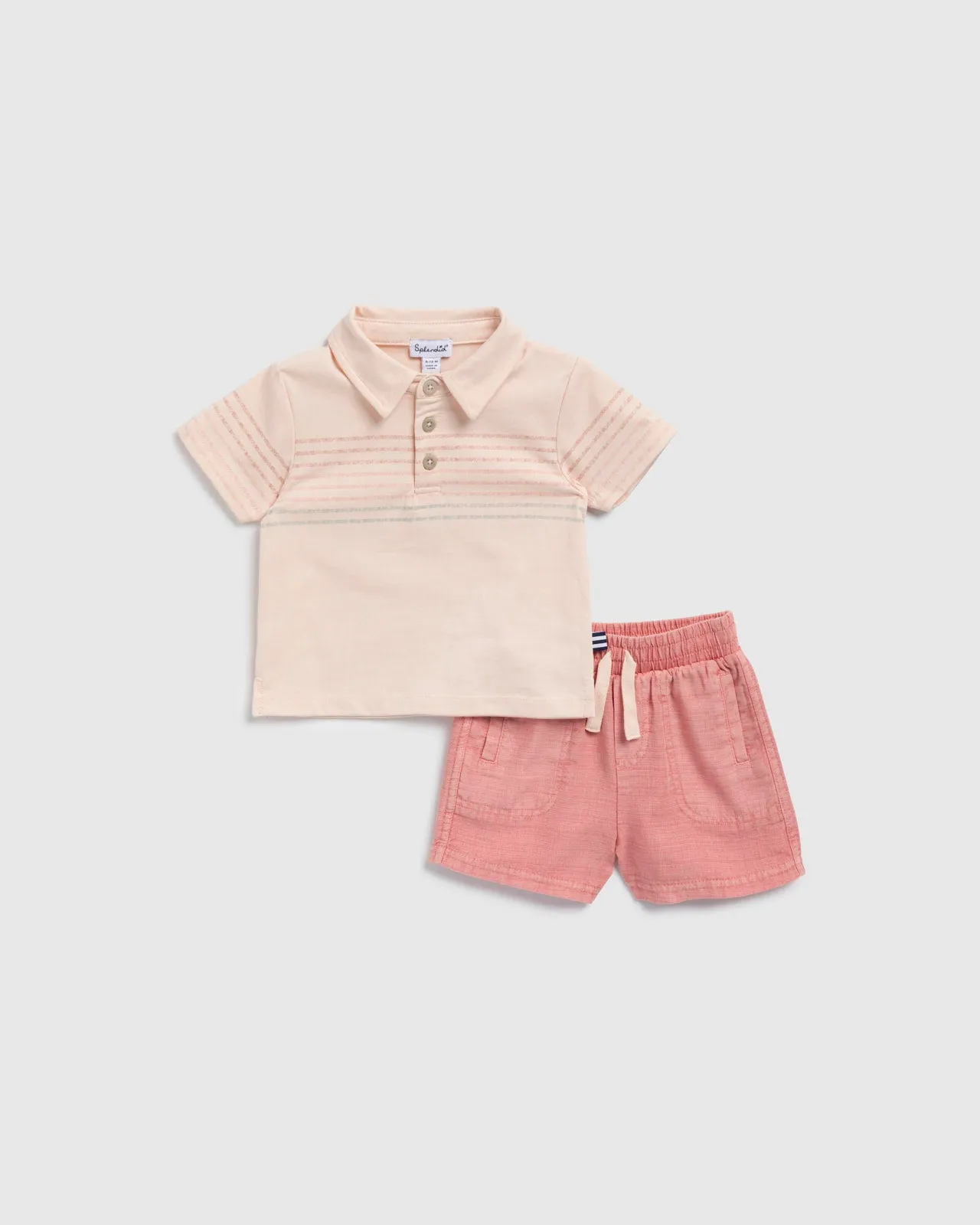 Infant Boy Short Sleeve Polo Set sold by Splendid