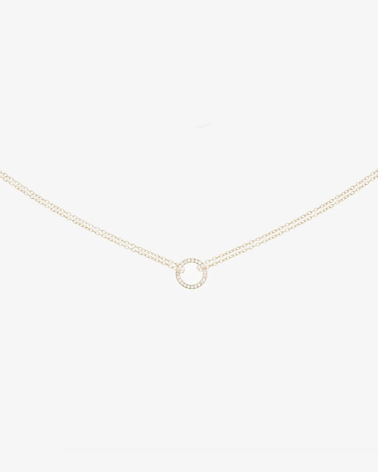 Shashi Circle Pave Necklace sold by Splendid