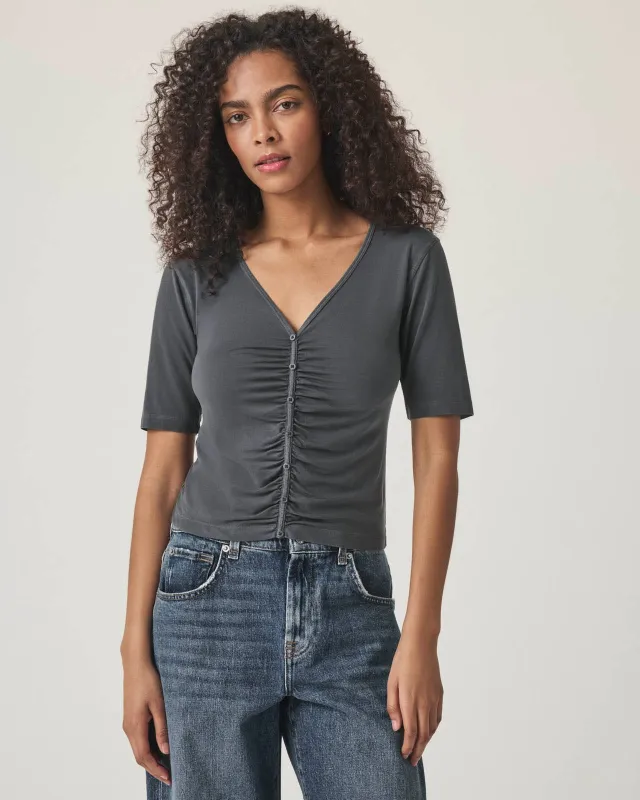 Yasmina Ruched Tee sold by Splendid