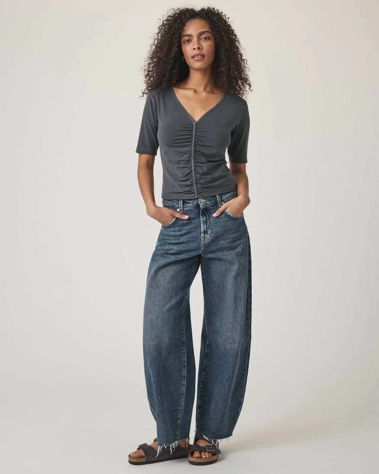 Yasmina Ruched Tee sold by Splendid product image thumbnail 3