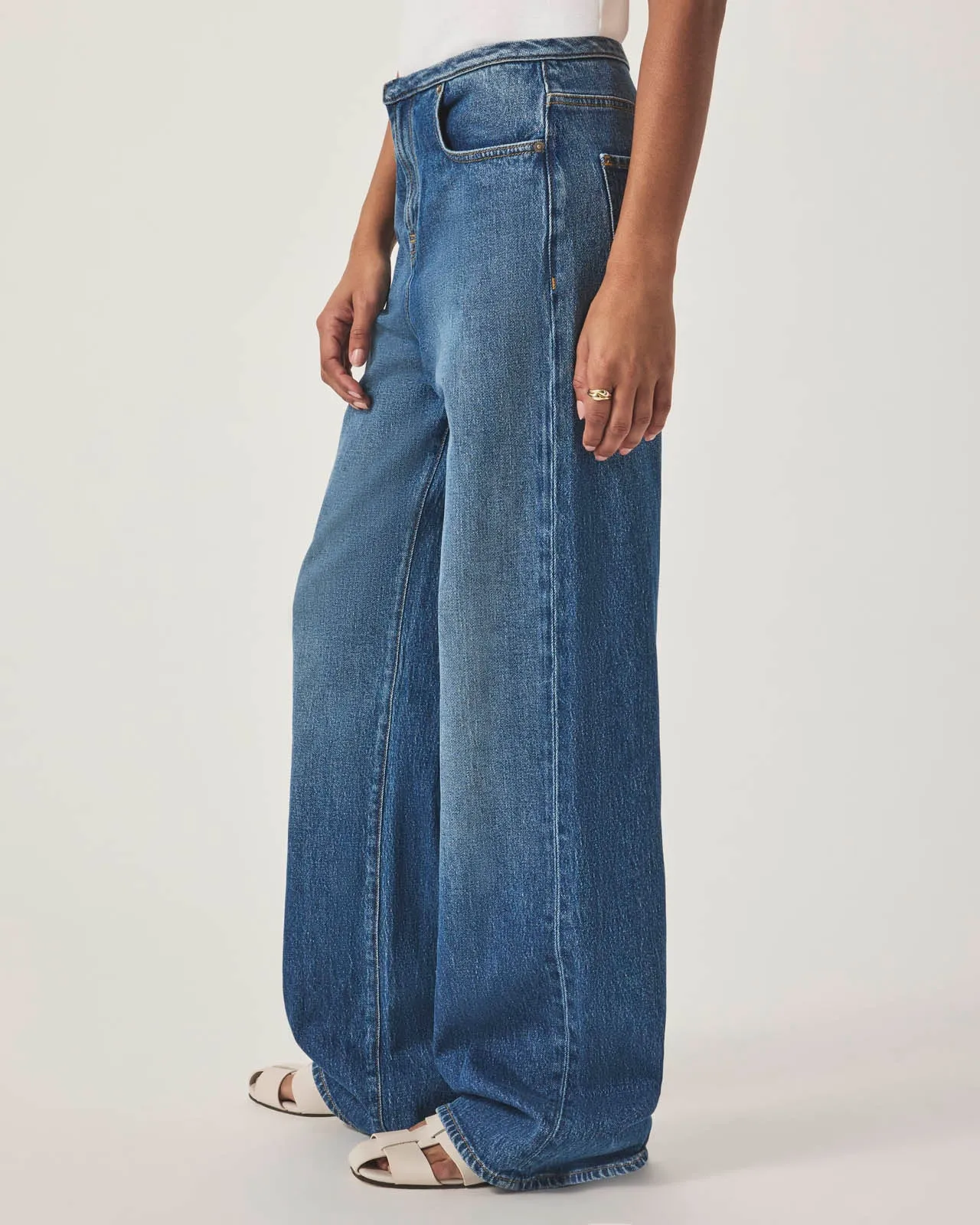 Cut Waist Relax Wide Leg Jean sold by Splendid product image thumbnail 3
