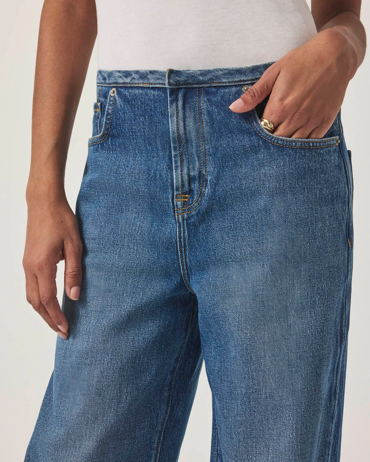 Cut Waist Relax Wide Leg Jean sold by Splendid product image thumbnail 2