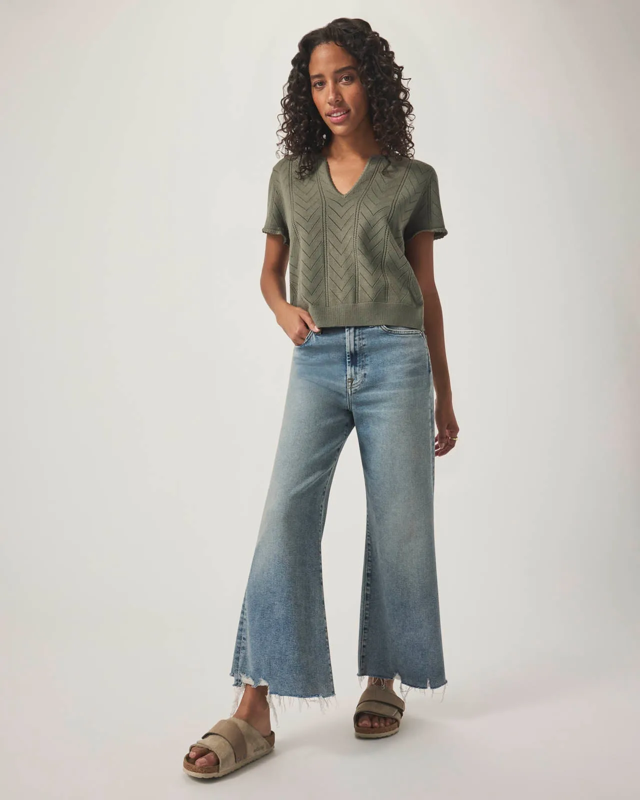 Cropped Wide Leg Jean sold by Splendid product image thumbnail 2
