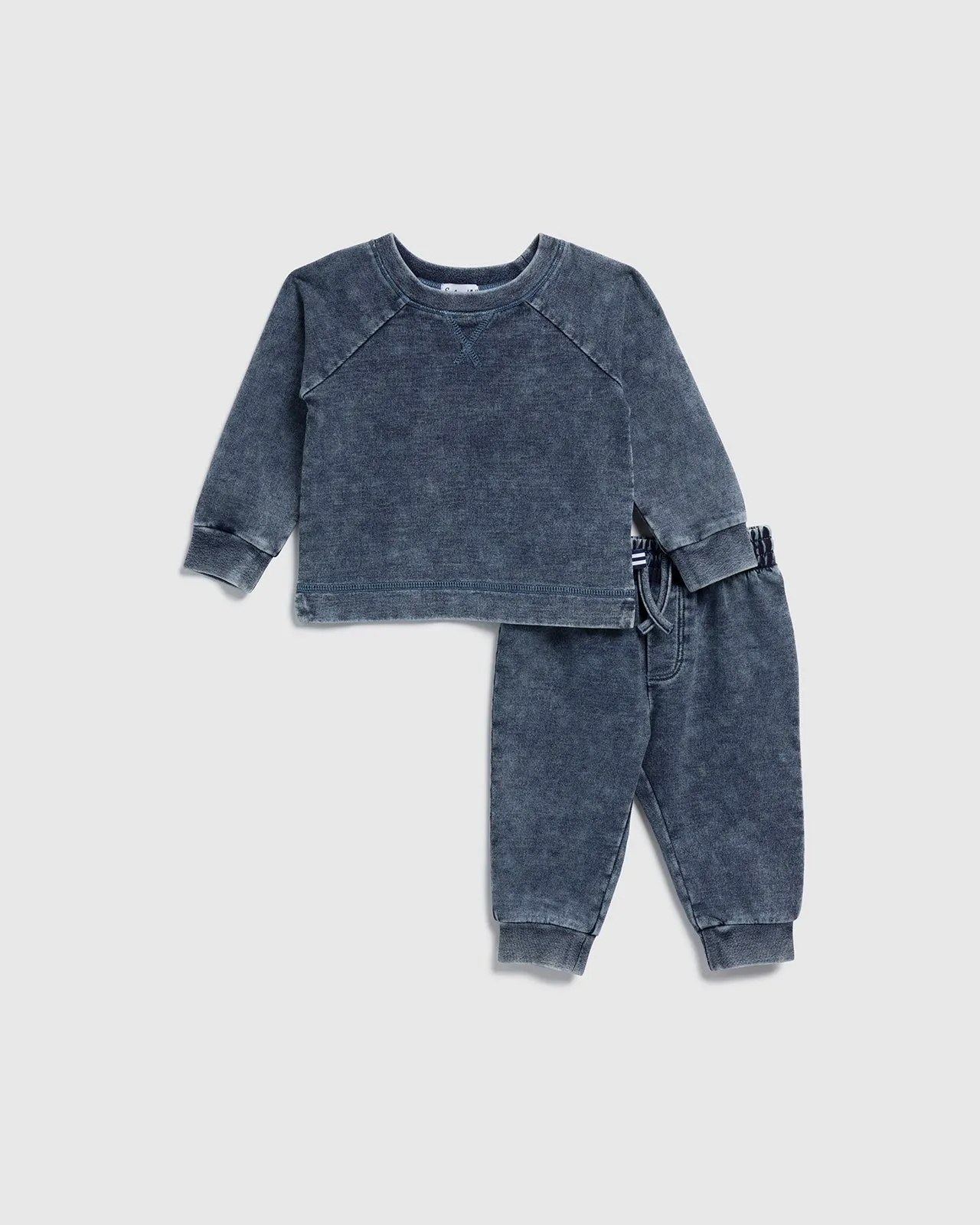 Infant Boy Dark Rinse Jogger Set sold by Splendid