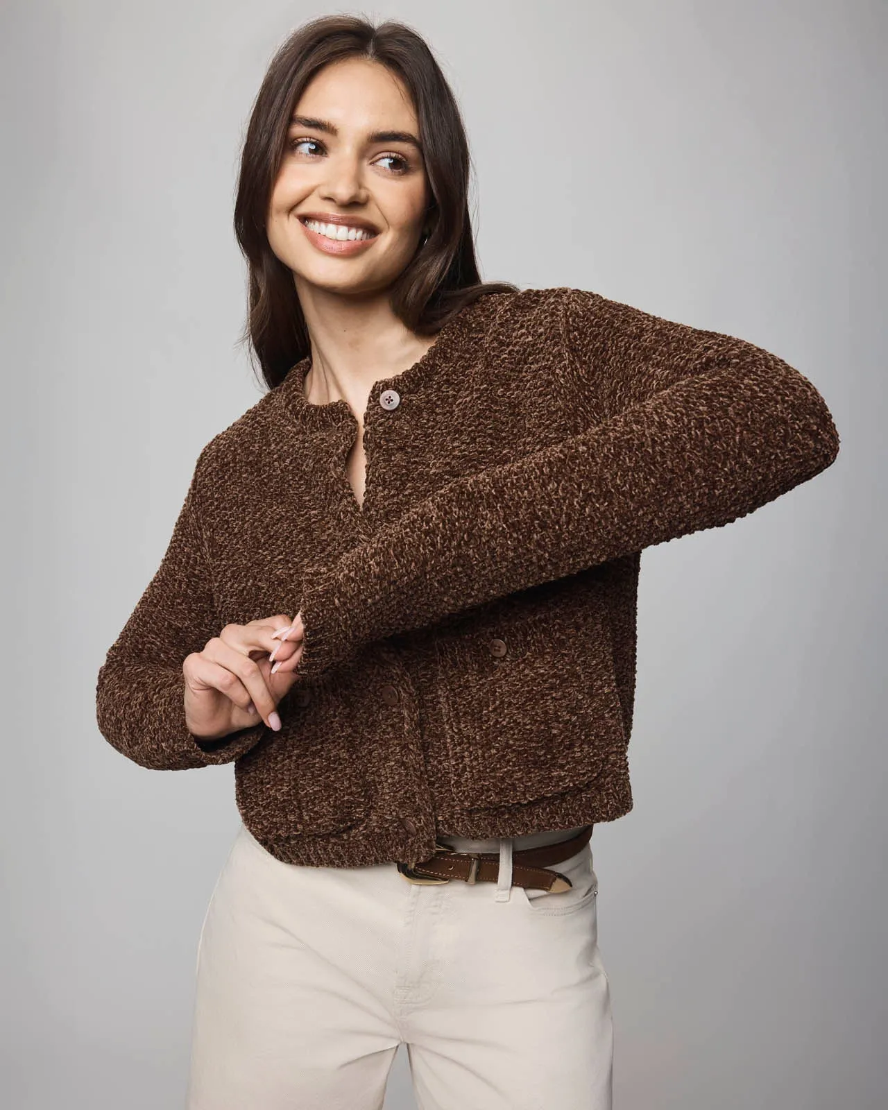 Andrea Chenille Crop Cardigan sold by Splendid product image thumbnail 5