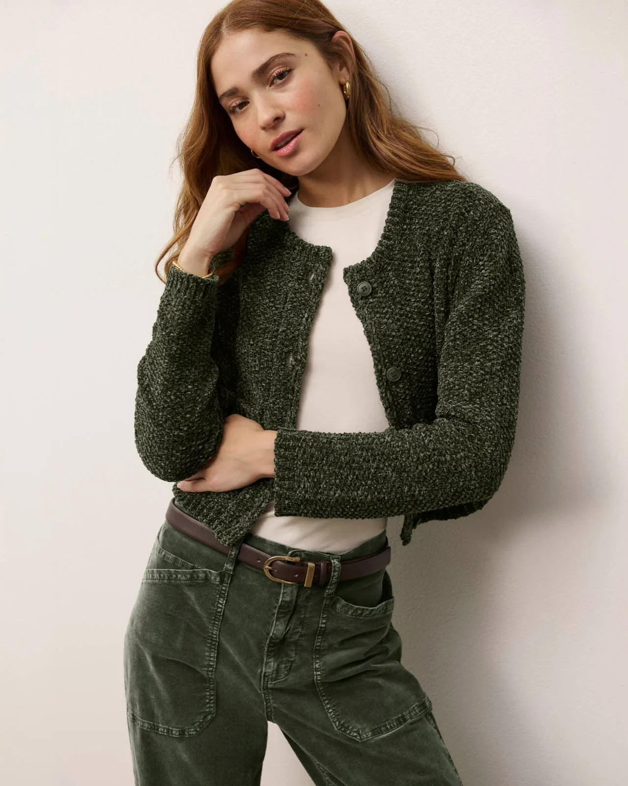 Andrea Chenille Crop Cardigan sold by Splendid product image thumbnail 2