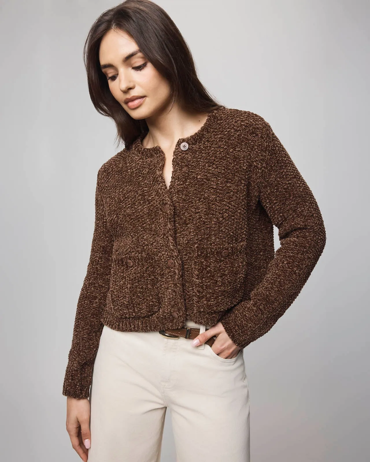 Andrea Chenille Crop Cardigan sold by Splendid