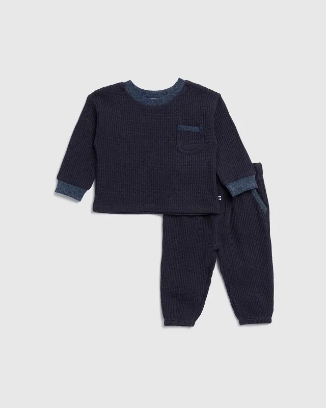 Infant Boy Jake Chunky Thermal Set made by Splendid