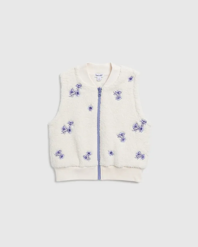 Girls Floral Fleece Vest sold by Splendid