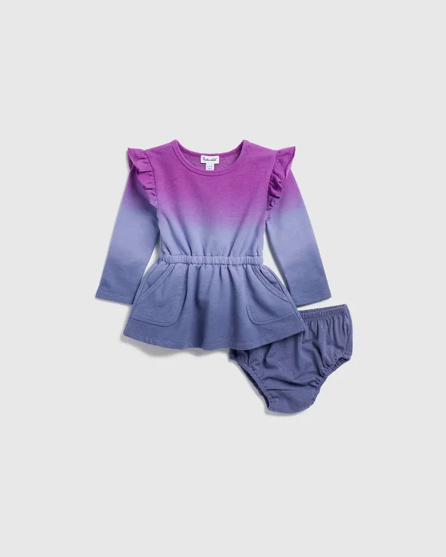 Infant Girl Purple Ombre Dress sold by Splendid