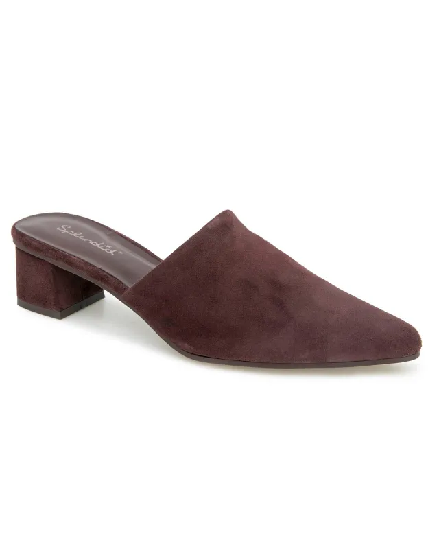Lorelei Mule in Black Cherry sold by Splendid
