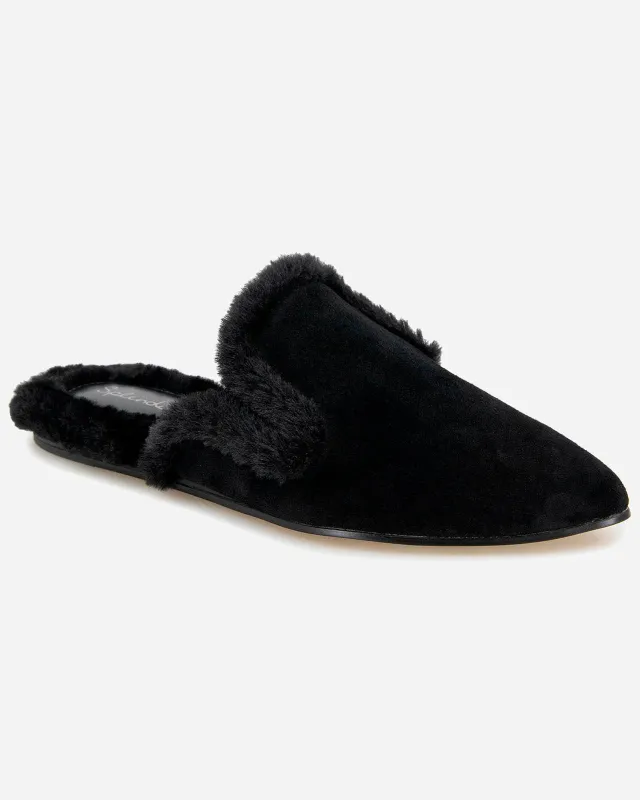 Liza Sherpa Mule in Black sold by Splendid