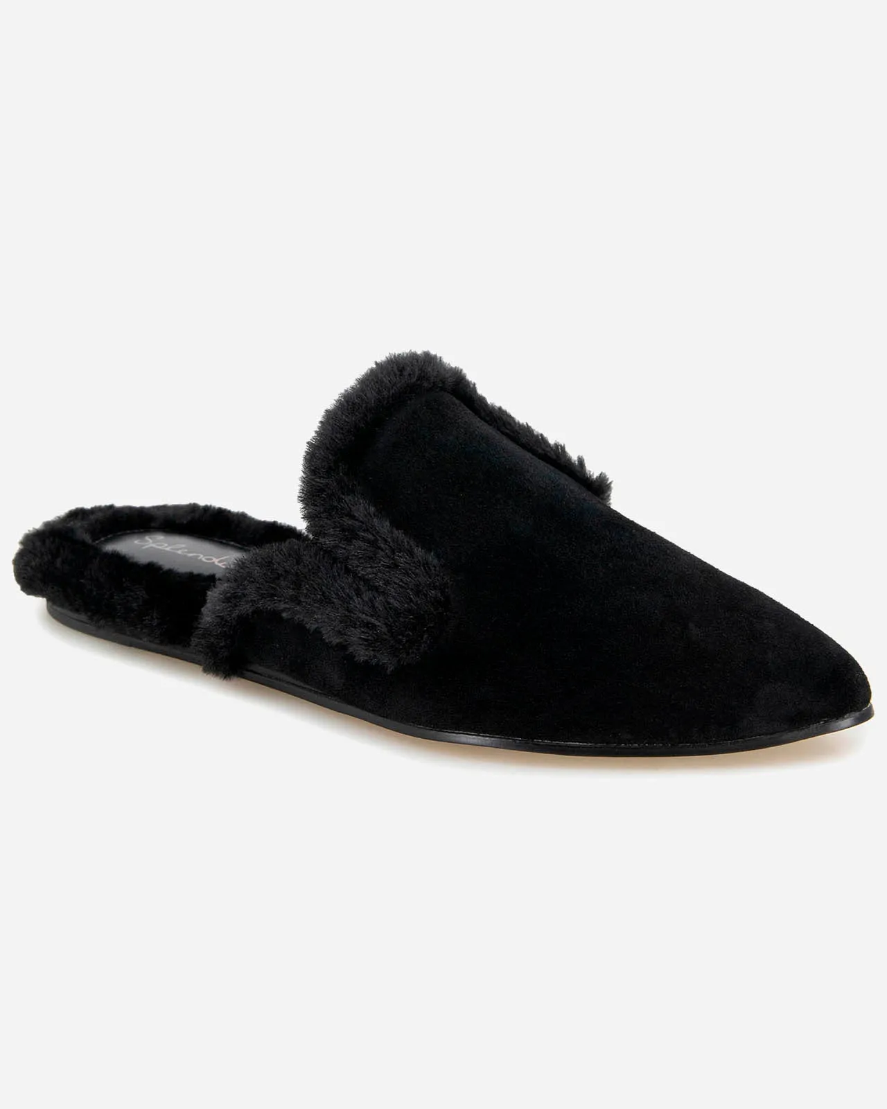 Liza Sherpa Mule in Black sold by Splendid