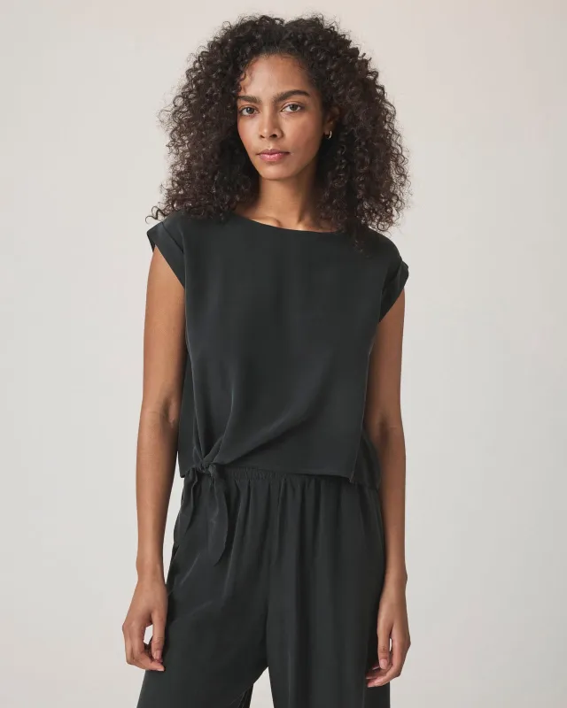 Alessandra Silk Short Sleeve Top sold by Splendid