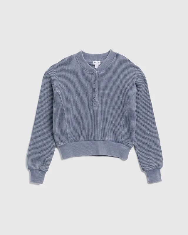 Girls Thermal Henley Sweatshirt sold by Splendid