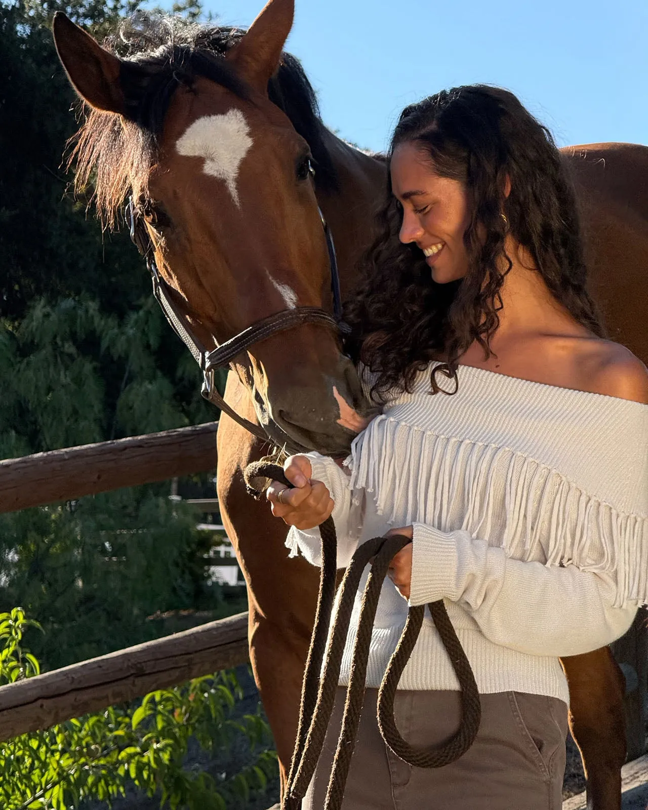 Simone Fringe Sweater sold by Splendid