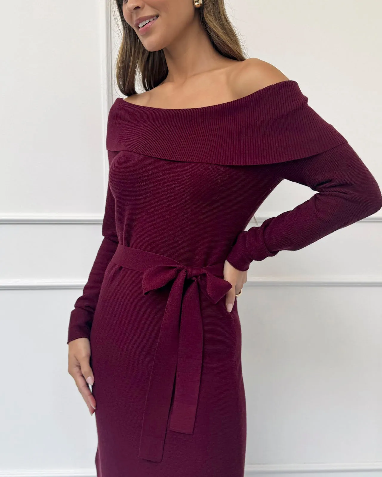 Splendid x @Cellajaneblog Off-the-Shoulder Sweater Dress sold by Splendid product image thumbnail 5