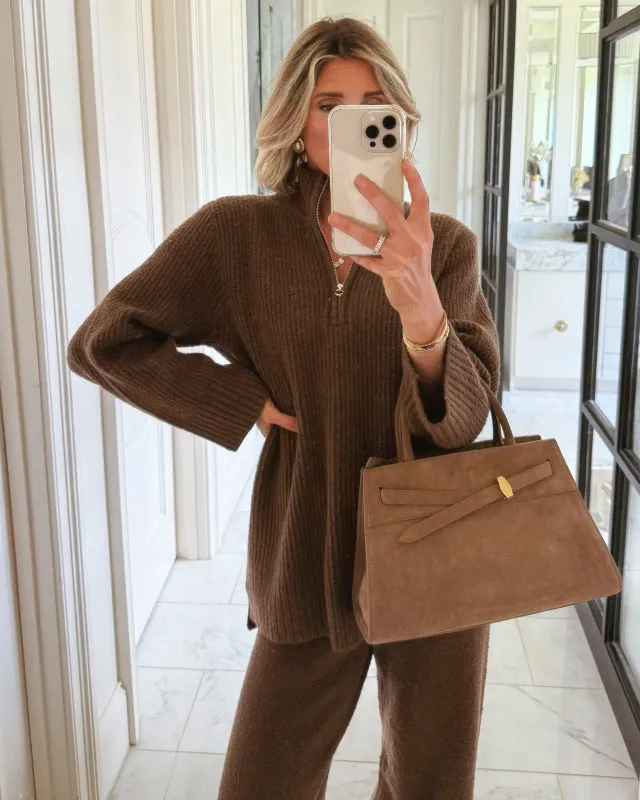 Splendid x @Cellajaneblog Quarter Zip Sweater sold by Splendid