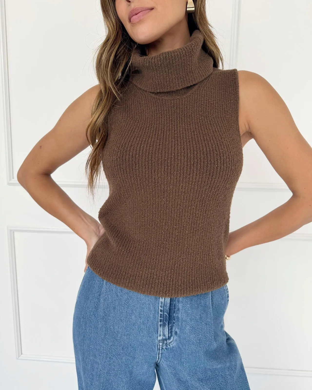 Splendid x @Cellajaneblog Turtleneck Tank Sweater sold by Splendid product image thumbnail 3