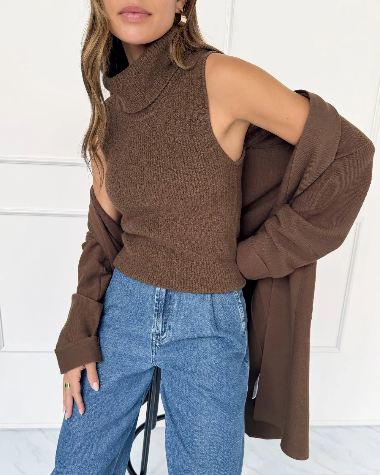 Splendid x @Cellajaneblog Turtleneck Tank Sweater sold by Splendid product image thumbnail 5