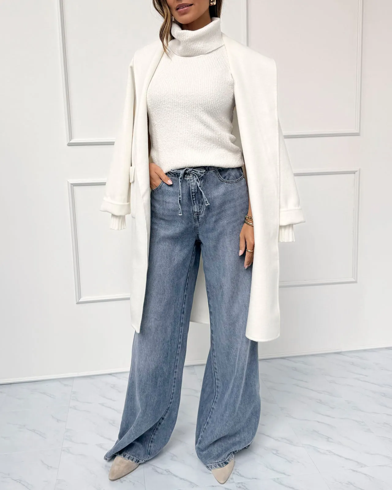 Splendid x @Cellajaneblog Turtleneck Tank Sweater sold by Splendid product image thumbnail 4