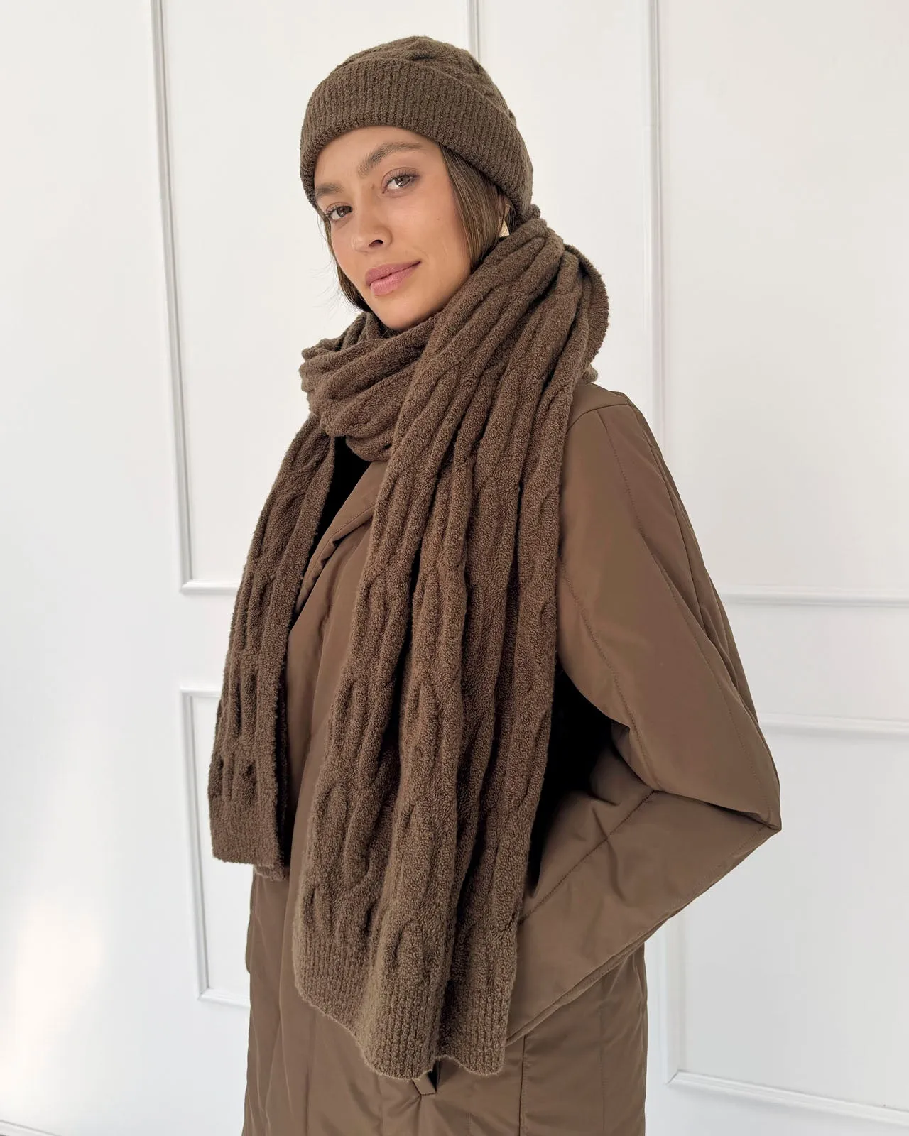 Splendid x @Cellajaneblog Cable Scarf sold by Splendid product image thumbnail 4