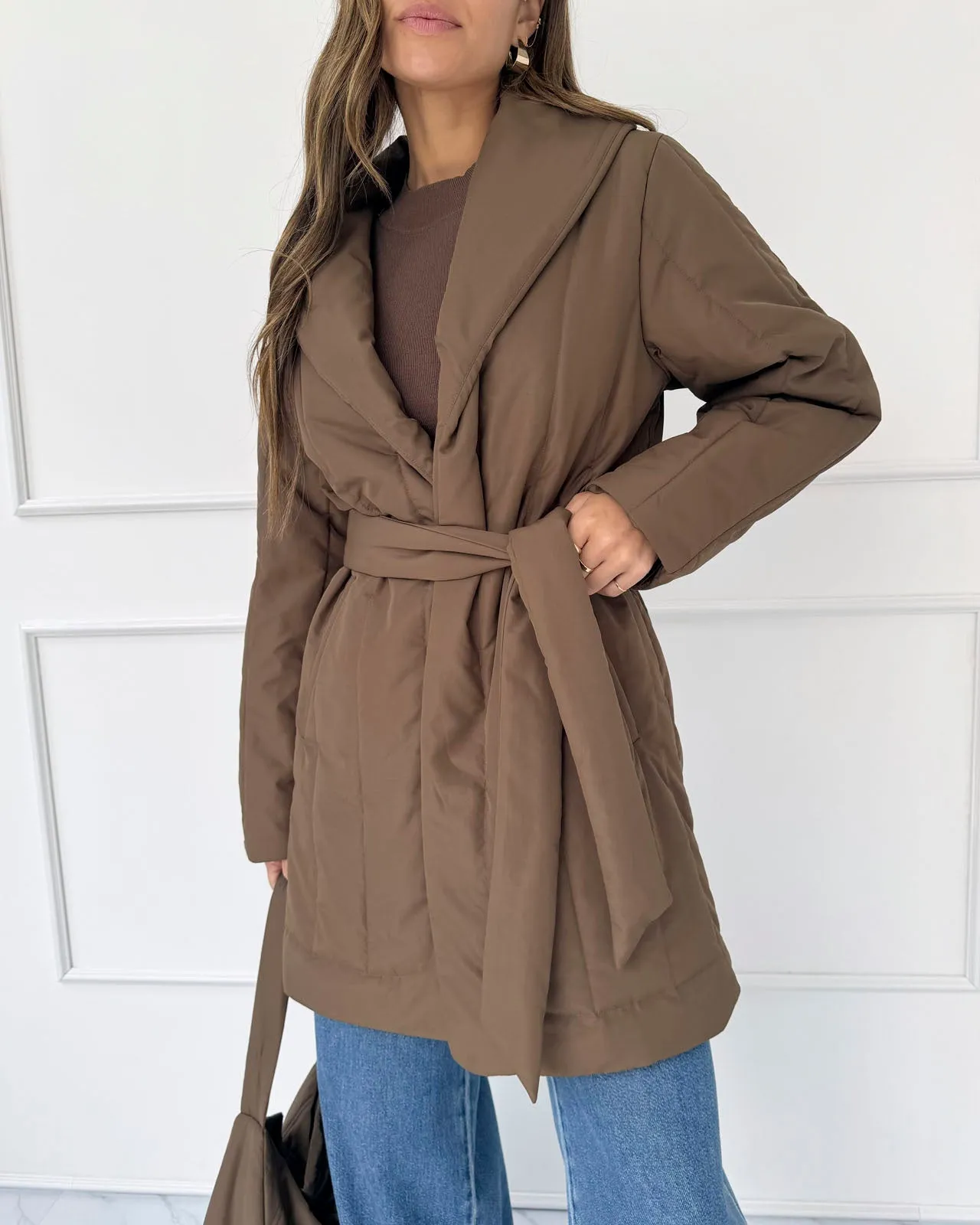 Splendid x @Cellajaneblog Quilted Coat sold by Splendid product image thumbnail 5