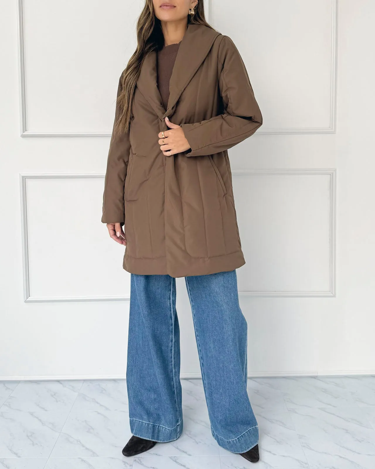 Splendid x @Cellajaneblog Quilted Coat sold by Splendid product image thumbnail 4