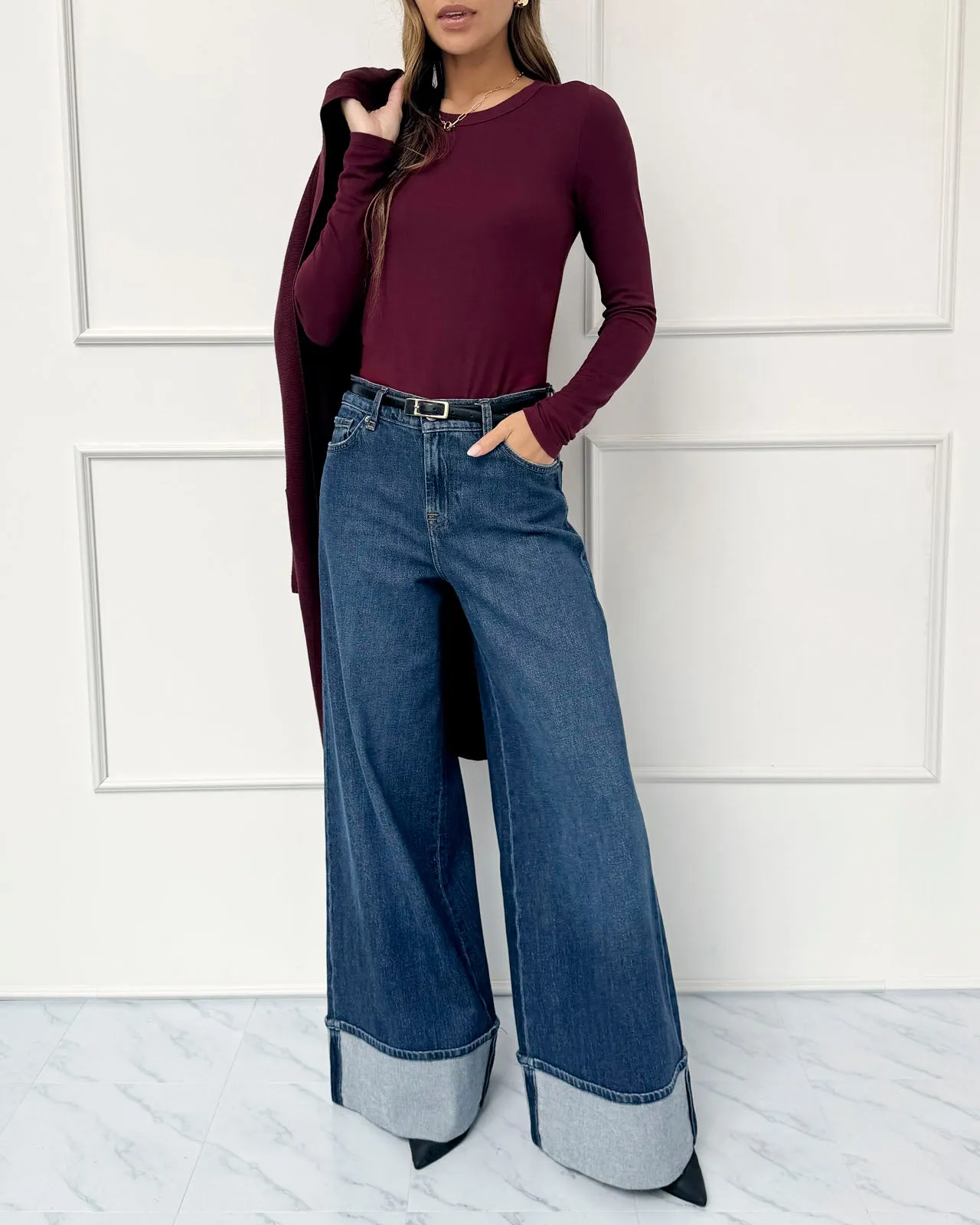 Splendid x @Cellajaneblog Layering Long Sleeve Tee sold by Splendid product image thumbnail 4