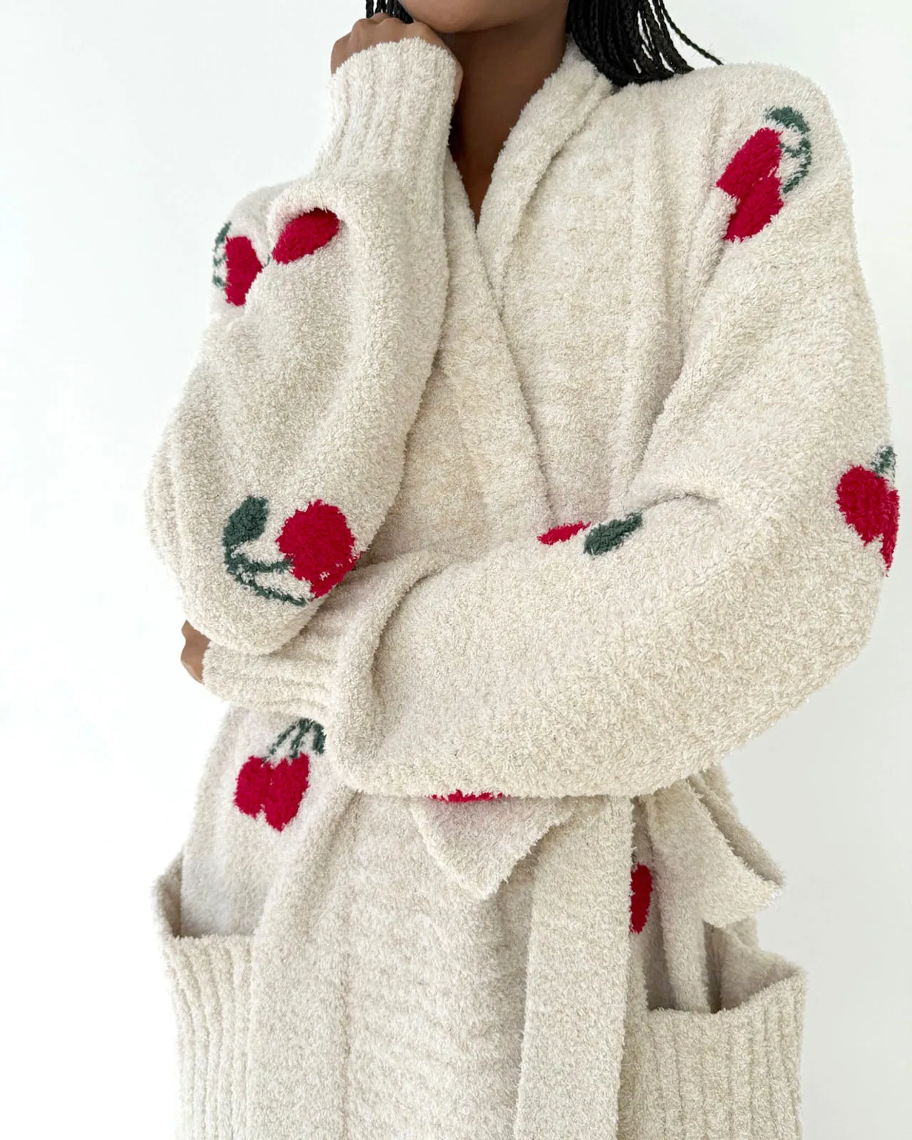 Pomona Fuzzy Yarn Cherries PJ Robe sold by Splendid product image thumbnail 3