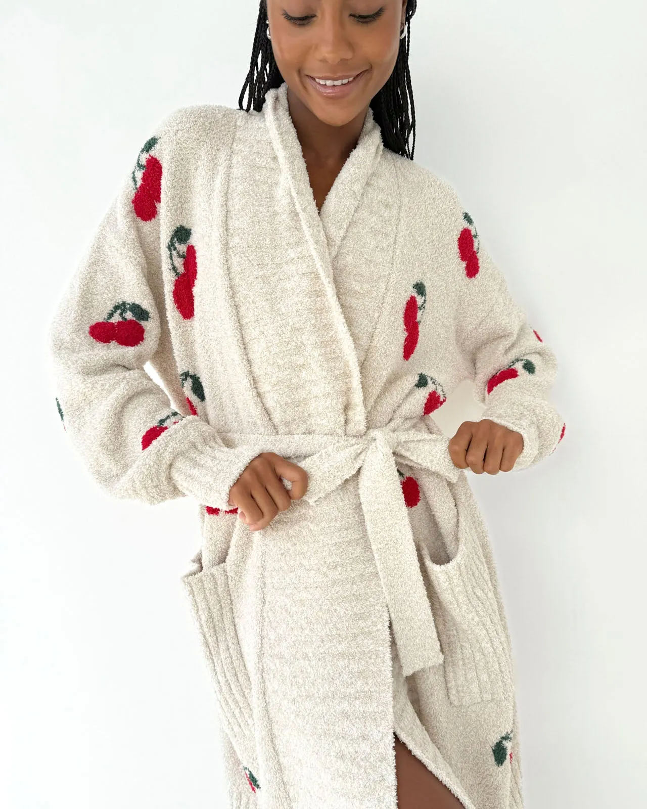 Pomona Fuzzy Yarn Cherries PJ Robe sold by Splendid product image thumbnail 2