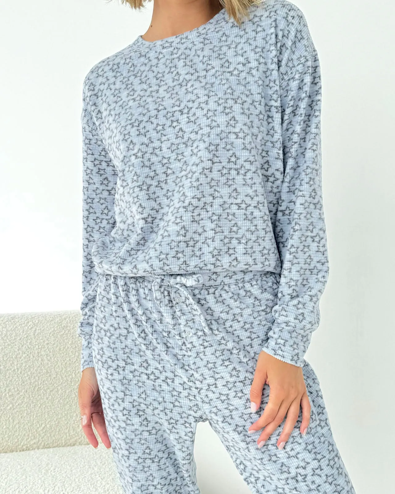 Outline Stars Marna Waffle PJ Set sold by Splendid product image thumbnail 2