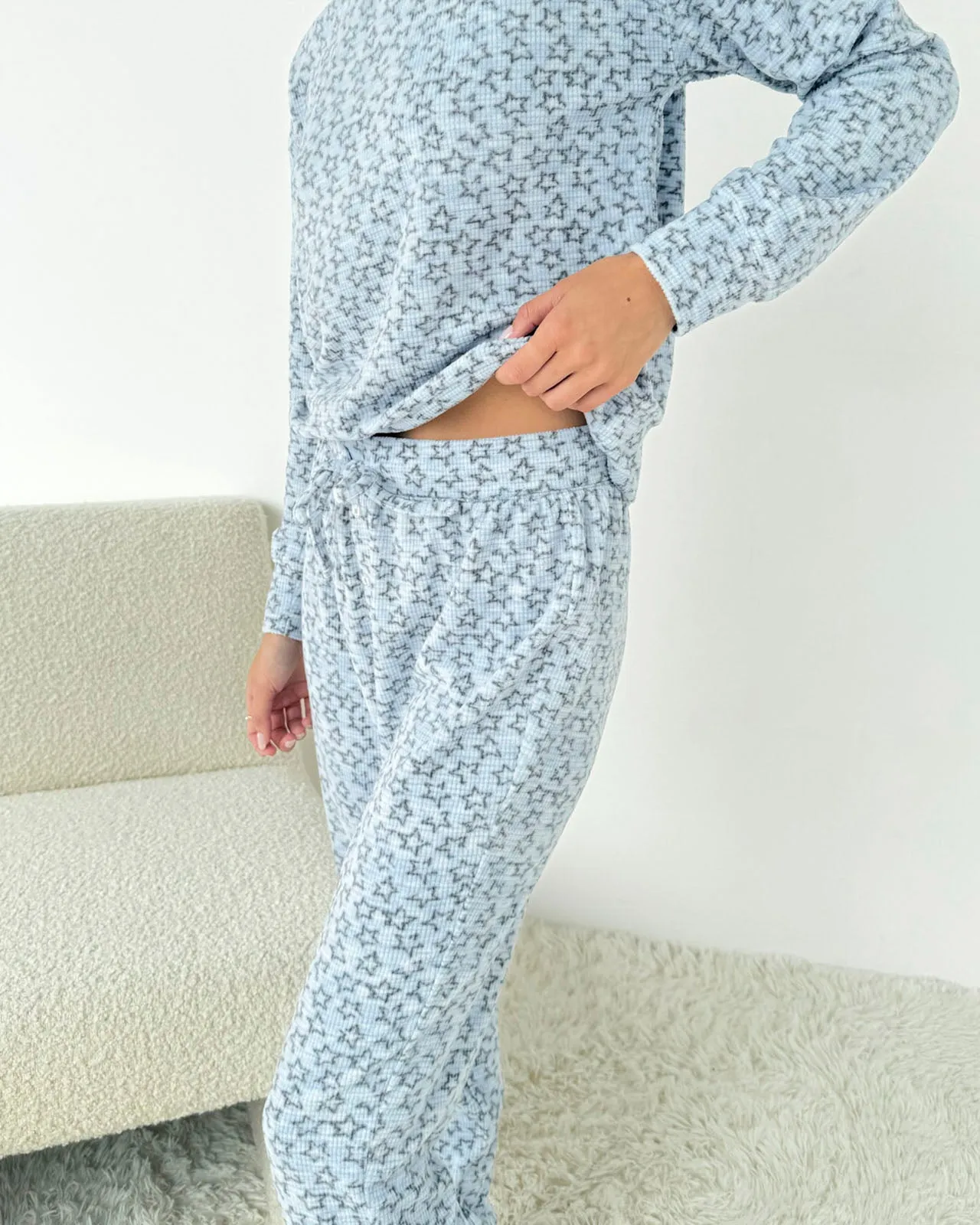 Outline Stars Marna Waffle PJ Set sold by Splendid product image thumbnail 3