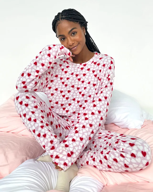 Candy Heart Marna Waffle PJ Set sold by Splendid