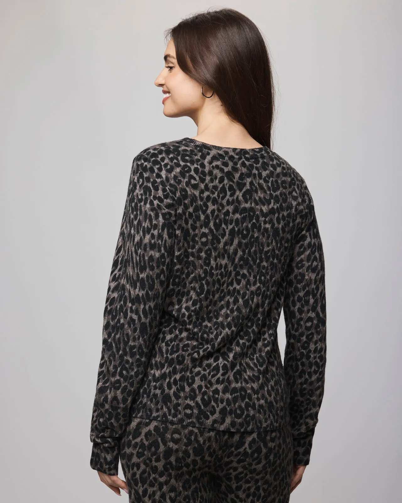 Leopard Lounge Crewneck Sweater sold by Splendid product image thumbnail 5