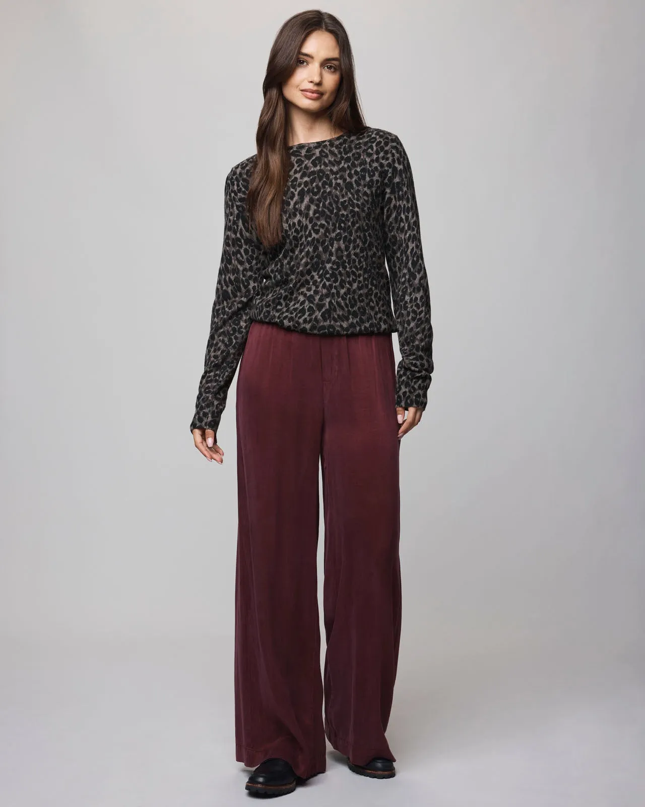 Leopard Lounge Crewneck Sweater sold by Splendid product image thumbnail 2