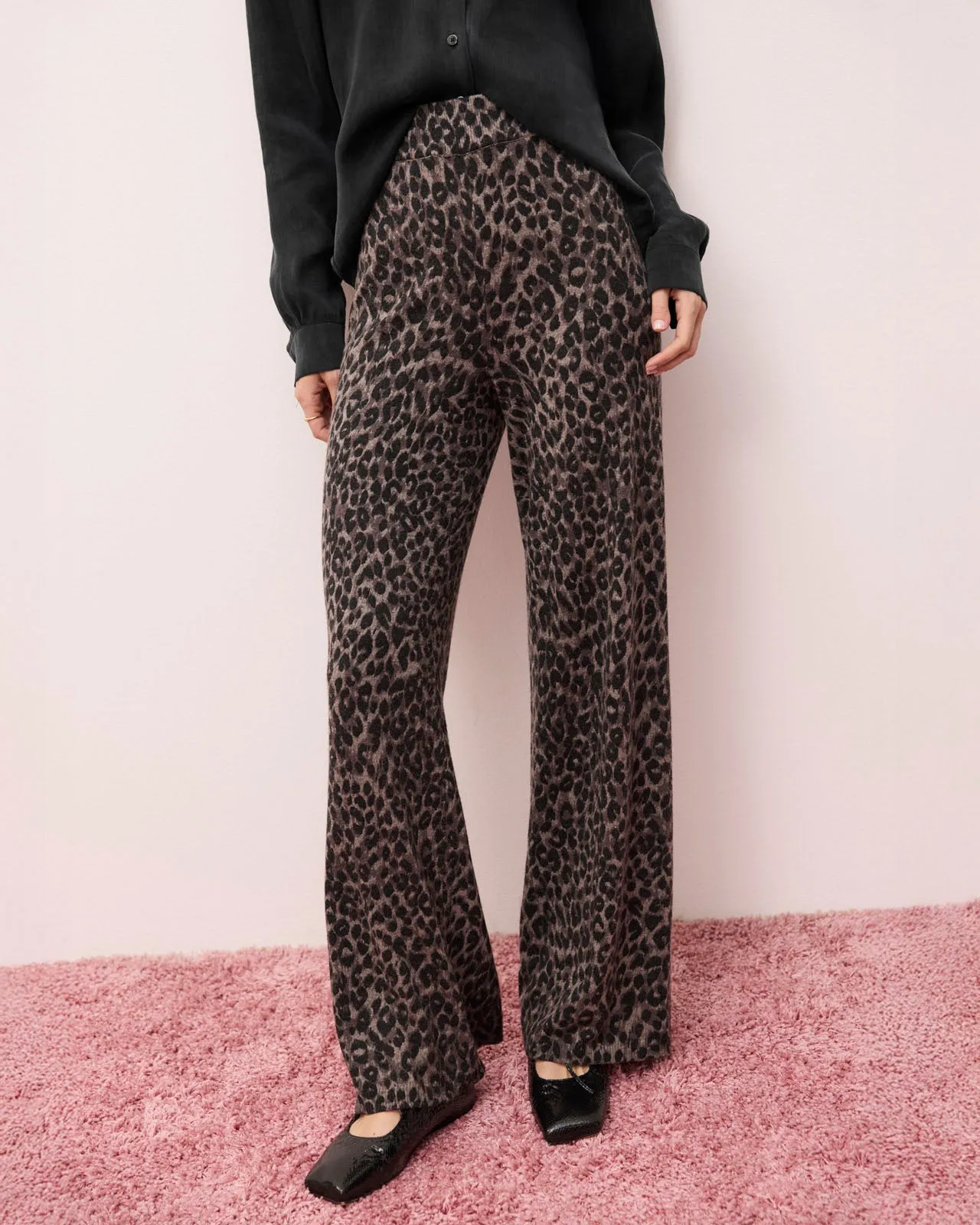 Leopard Lounge Sweater Pant sold by Splendid