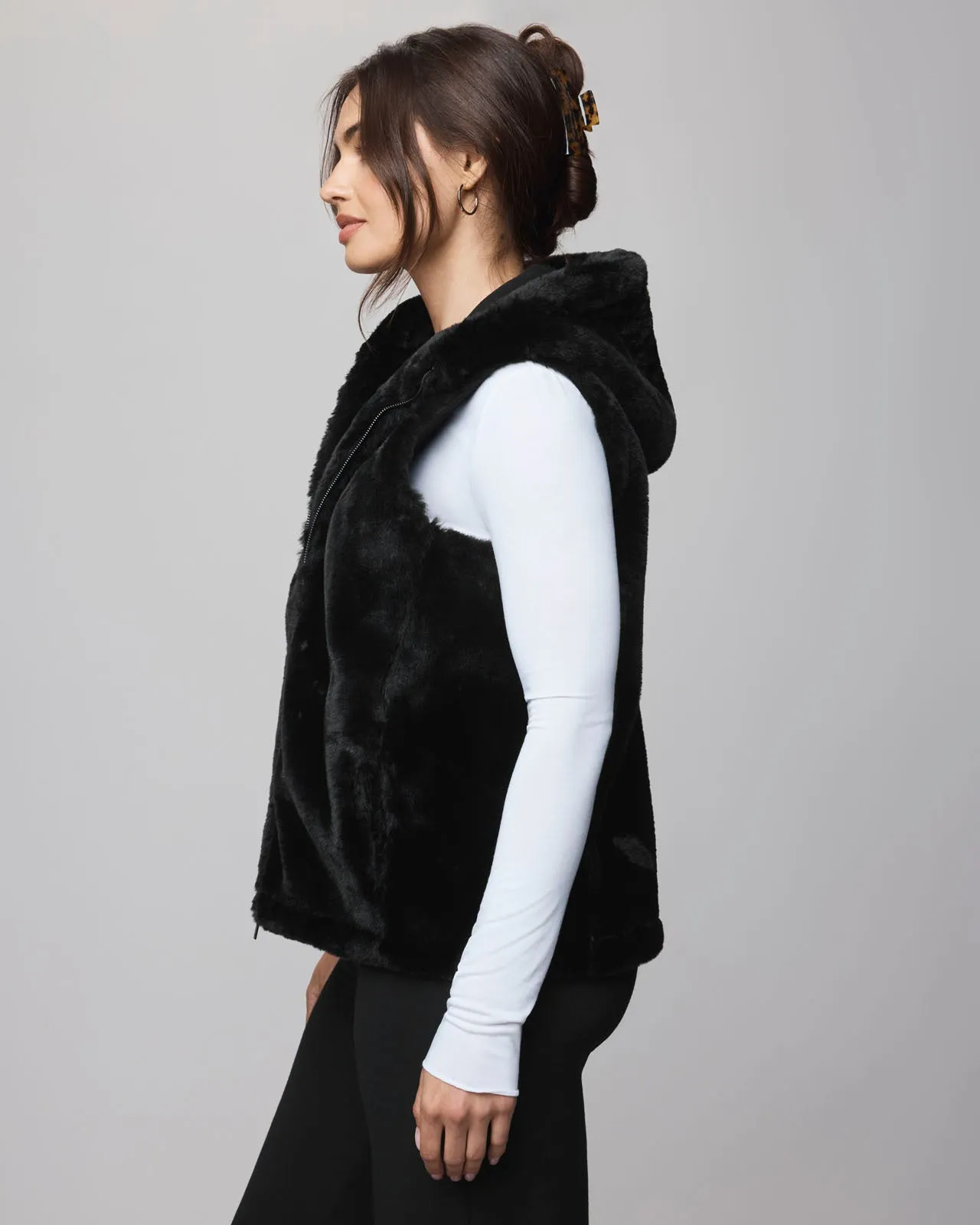 Lucia Fur Vest sold by Splendid product image thumbnail 4
