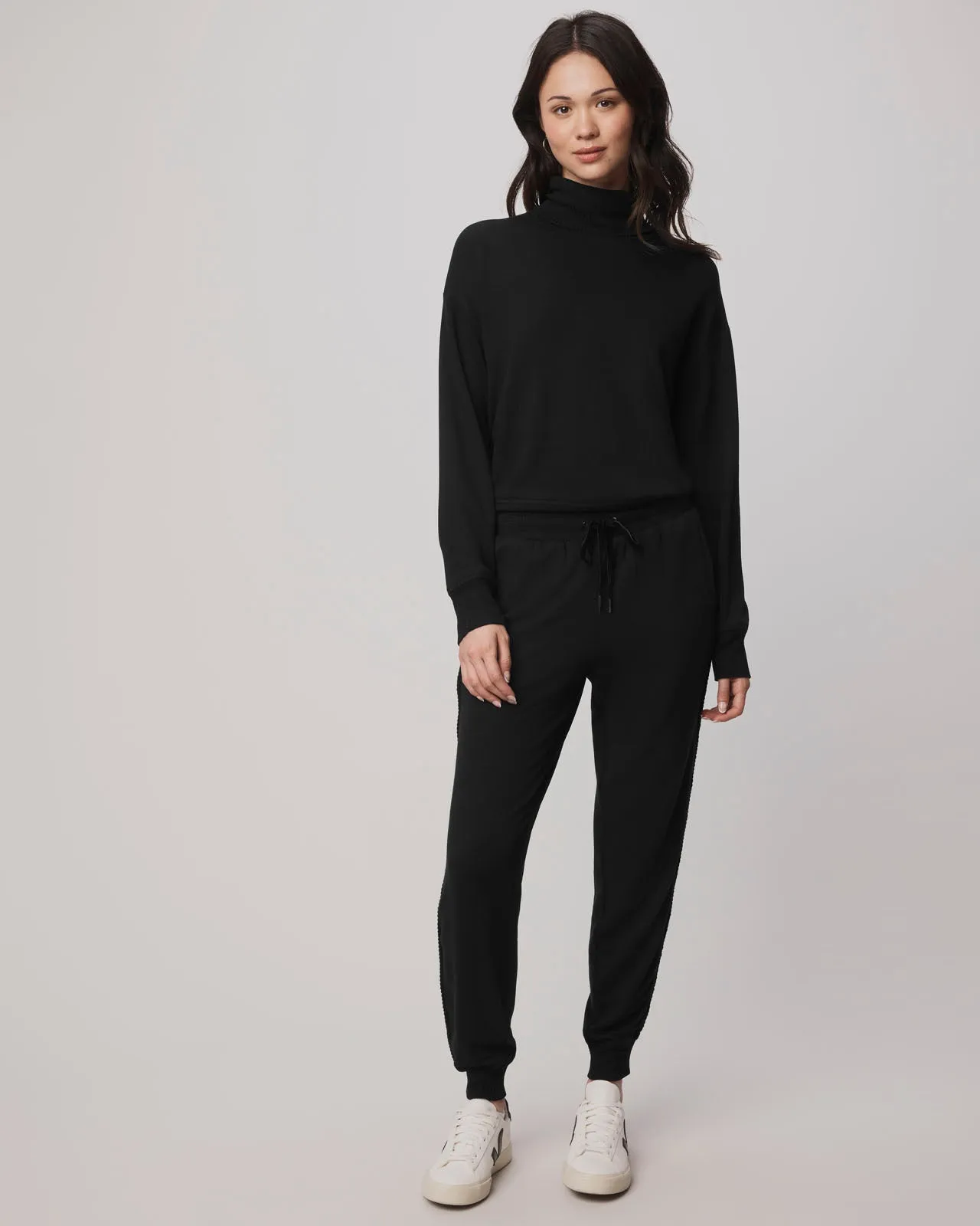 Supersoft Trim Cowl Neck Sweater Using LENZING™ECOVERO™ Fibers sold by Splendid product image thumbnail 4