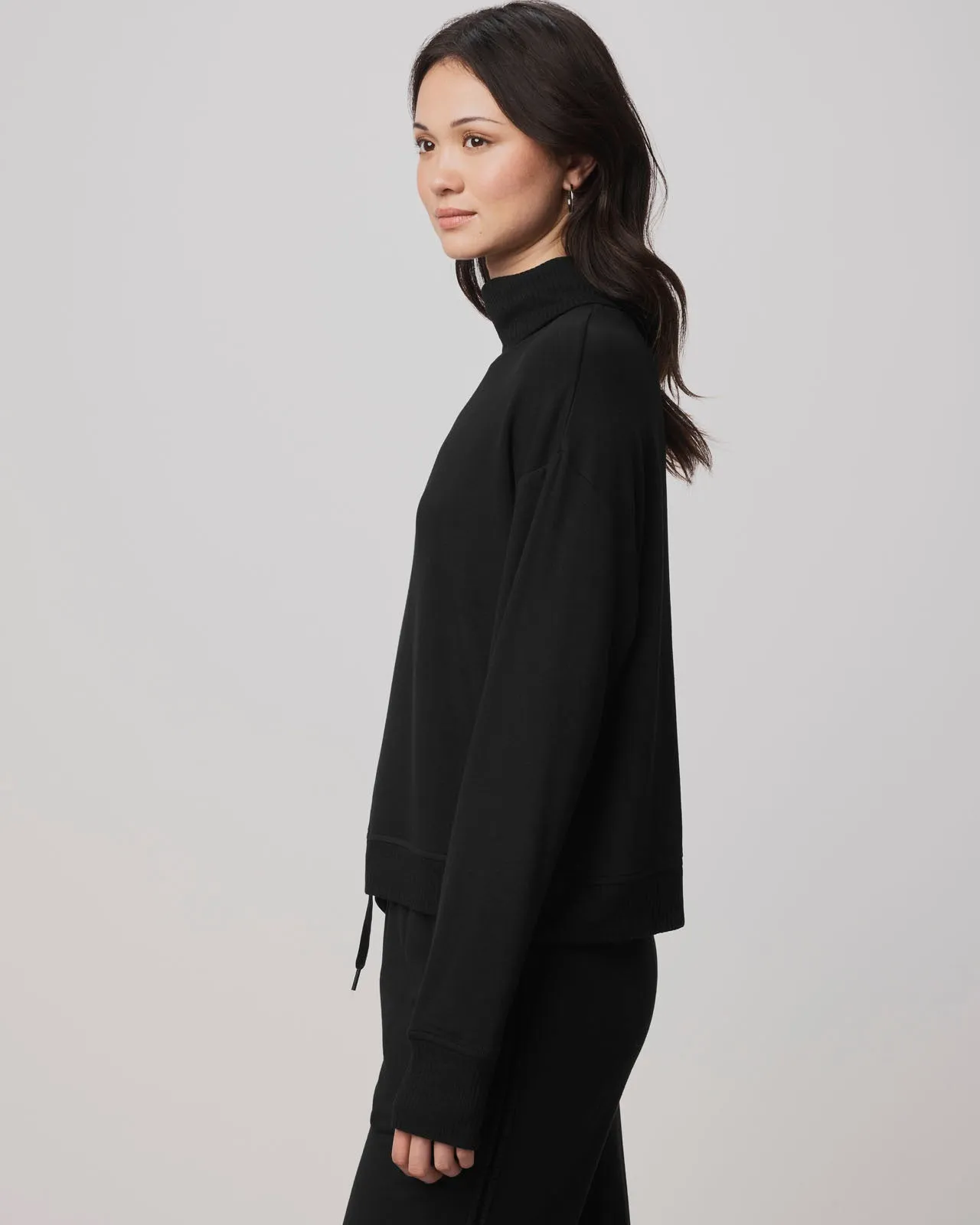 Supersoft Trim Cowl Neck Sweater Using LENZING™ECOVERO™ Fibers sold by Splendid product image thumbnail 5